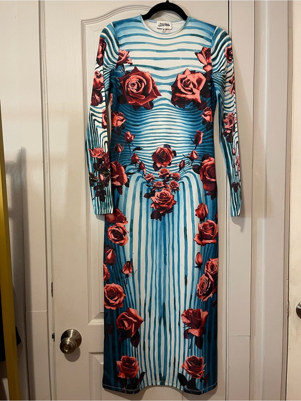 Jean Paul Gaultier Flower Body Morphing midi dress